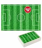 dekora - Essbarer Tortenaufleger | Fußball Tortendeko Rechteckig aus zuckerfreiem Esspapier - 20x27cm - Ideal für Kinder und Kindergeburtstage