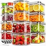 JSCORES 28er Frischhaltedosen mit Deckel Set, XXL Vorratsdosen Set (14 Behälter &14 Deckel), Meal Prep Boxen für Küche, BPA-Frei Tupperdosen Set