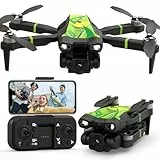 Morlyrctooy M18 Drohne Mini mit 1080P Kamera Bürstenlosem Motor RC Quadcopter für Anfänger und 2 Kameras Faltbares Drone