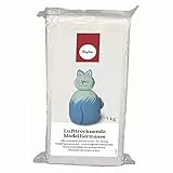 Rayher Lufttrocknende Modelliermasse, Weiß, 1 kg, 19 x 9.5 x 3.5 cm