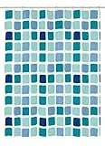Kleine Wolke 4956721305 Duschvorhang Sonny, 180 x 200 cm, blau