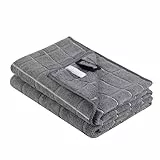 KinHwa 2er Set Geschirrtücher Mikrofaser in 45x65cm Hochsaugfähig & Langlebig Fusselfrei Streifen Geschirrtuch -Tea Towels-Küchentücher Dicke Premium Geschirrtuch(grau)
