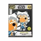 Funko Large Enamel Pin STAR WARS: CLONE WARS - Ahsoka Tano - AHSOKA Emaille-Nadeln - Niedliche Brosche Zum Sammeln - Für Rucksäcke & Taschen - Geschenkidee - Offizielle Handelswaren