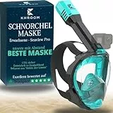 KHROOM® Seaview Pro Schnorchelmaske für Erwachsene – bekannt aus Höhle der Löwen – CO₂-sicher nach DIN EN 136 – inkl. Action-Cam-Halterung – Tauchermaske & Vollgesichtsmaske