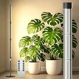 SANSI T10 Stehende Pflanzenlampe Vollspektrum für Zimmerpflanzen, 55W Grow Lampe mit 168 LEDs, 4/8/12H Timer, 4 Helligkeits, 159–189cm Höhenverstellbar, 4000K Pflanzenlicht für Pflanzenwachstum