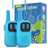 Walkie Talkie Kinder, Kearui Funkgerät Kinder woki toki Leichtgewichtig 2 Kanäle 1000ft Lange Distanz, Jungen Geschenk Spielzeug für 3-12 Jahre (Blau)