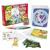 CRAYOLA - Pokémon 5-in-1 Kreativset, mit Ausmalblättern, Markern, Buntstiften, Aufklebern, 60 Stück, Geschenk für Jungen und Mädchen, ab 4 Jahren - 04-2924