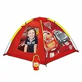John 72566 My Starlights Gartenzelt Cars LED Lampe Outdoor Spielzelt Abenteuerzelt Kinderzelt, Rot