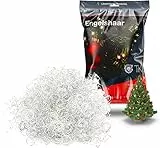 TK Gruppe Timo Klingler 5X Engelshaar gelockt Lametta für Weihnachten Advent Deko Dekoration (5X Silber)