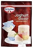 Dr. Oetker Joghurt Glasur – Für eine Joghurt-Note auf Kuchen, Torten, Desserts, Eis oder Früchten