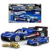 ​Mattel Brick Shop Hot Wheels Speed Serie Bauset, Cadillac Project GTP Hypercar mit 236 Teilen, realistischen Details und individuellen Aufklebern, für Sammler und Kinder ab 10 Jahren, JFR89