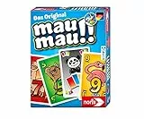noris 606261972 Mau Mau Tiere, das weltbekannte Kartenspiel mit einem originellen Blatt, für 2 bis 6 Spieler ab 6 Jahren