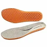 Knixmax Premium Leder Einlegesohlen Herren - Belüftete Berufs- & Sportmodelle mit Dämpfung, Komfort Schuheinlagen für Alltag und Aktivität Beige 45EU