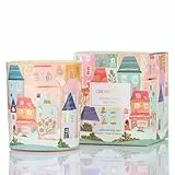 M&SENSE Duftkerzen im Glas Cremiger Hauch|290g Natursoja Duftkerze mit 55h Brenndauer|Handbemalte Architektur-Graffiti|Süßer Wohnaccessoire & Geschenk für Frauen|Natural Fragrance for Home