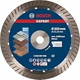 Bosch Accessories Bosch Accessories Bosch Professional 1x EXPERT MultiMaterial Turbo Diamanttrennscheiben (für Beton, Ziegelstein, Ø 230 mm, Zubehör Großer Winkelschleifer)