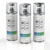 AUPROTEC Lackspray AUPROPAINT GLOSS weiß glänzend Sprühlack Glanzlack Auto Lack Spray 3x 400ml