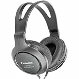 Panasonic RP-HT161E-K Hifi-Kopfhörer (2 m langes Kabel, 10-27.000 Hz, 30 mm Wandler) schwarz