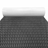 KXKZREN Boot Bodenbelag Selbstklebend Eva-Schaum Teakholzimitat Bootsbelag, rutschfeste Bootsmatte Marineteppich,240x90/60/30cm (Dunkelgrau, 240x60cm, Fläche 1.44 sq.m.)