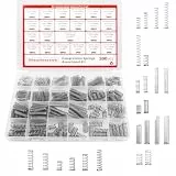 Druckfedern Sortiment Kit mit Box - 300 Stück Mechanische Metall Mini Federn (23 Größen), 304 Edelstahl Kleine Federn Set, Druckfedern Sortiment, für Industriemaschinen, Möbelteilen, DIY-Projekten