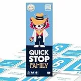 ATM Gaming QuickStop - Das Buchstaben-Duell - Familien-Edition - Kartenspiel für Kinder und Familien - Schnell und Verrückt - 2 bis 7 Spieler - Kartenspiel ab 7 Jahren - Familienspiel