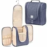 BOACAY Kulturbeutel für Damen, Herren, Kinder, Kulturtasche mit Henkel, Reise Kosmetiktasche zum Aufhängen, Schminktasche, Waschtasche, Waschbeutel