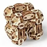 UGEARS Flexi Cubus – 3D Holz-Puzzle – Mechanischer Flexi Würfel – Anti-Stress 3D-Puzzle – Verbessert Aufmerksamkeit und Konzentration – Selbstmontage Modell – 144 Teile Bausatz