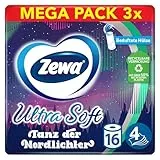 Zewa Ultra Soft Limited Edition Toilettenpapier, Großpackung, 3 x 16 Rollen 39113 Hell