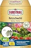 Substral Naturen Bio Netzschwefel Mehltau Pilzfrei, 6x10g - Biologisches Spritzpulver gegen Pilzkrankeiten an Pflanzen