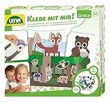 Lena 42631 - Klebe mit mir Waldtiere, 3 Jahre to 6 Jahre, 27 teilig