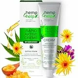 H4H Hochdosierte Rapid Cream Hanf & Arnika Creme 100ml für Gelenke & Muskeln | Pflege mit Menthol & Natur-Extrakten für Rücken, Knie, Nacken & Schultern, Vegan, Dermatologisch getestet