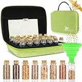 【40 Slots】 Saatgut Aufbewahrungsbox, Lagerung von Saatgut, Saatgut Aufbewahrung mit Etiketten Aufklebern und Trichter, Samen Organizer, Seed Storage für Gemüsesamen,Blumensamen (Samen nicht Enthalten)