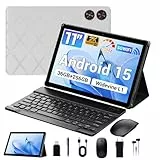 MAXLEGEN Android 15 Tablet 11 Zoll 36GB+256GB/1TB TF, Widevine L1 Tablets, 2K IPS, Octa-Core 90Hz, 2.4G+5G WiFi, 8580mAh, 13MP+5MP, Tablet mit Tastatur/Maus/Stift/Hülle/Kopfhörer