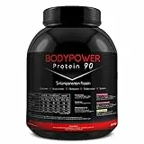 Body Power Protein 90 2kg Dose 5K Mehrkomponenten Protein Pulver 2000g (Schoko)