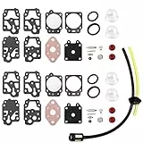 ZAMDOE K20-WYL Vergaser Reparatur satz für Vergaser der WYL-Serie Membran und Dichtungen passend für Honda Gx22 für Kawasaki TGX23 für Echo GT1100 für G22L avec Assemblage de Conduite de Carburant