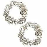 LOVE SHOES Schuhclips Schnalle 2 Stück Perle Kristall I Abnehmbare Brosche Schuhschmuck elegant I Shoe Charms Smartclip