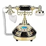 CCYLEZ MS-9107 Vintage Antique Telefon, Home Decor Desk Telefon, Digital Vintage Telefon, Support FSK und DTMF, Retro Festnetztelefon für Home Hotel Office Decor