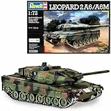 Revell Modellbausatz Panzer 1:72 - Leopard 2 A6/A6M im Maßstab 1:72, Level 4, originalgetreue Nachbildung mit vielen Details, 03180