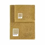 Sweet Home Pantone™ Handtücher-Set 1+1 bestehend aus Gästehandtüchern 40 x 50 cm + Gesicht 50 x 100 cm, Oeko Tex Zertifiziert, Beige