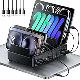 Rocoren 400W Ladestation Mehrere Geräte USB C Charging Station, GaN PD100W 10 Anschlüsse Familien Handy Ladestation Desktop Ladegerät mit Schnell-Laden Kompatibel mit MacBook Pro/Air, iPhone, Galaxy