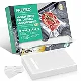FRESKO Vakuumbeutel, Lebensmittel, 20 x 30 cm, 120 Beutel, geprägt, BPA-frei, Aufbewahrung, Einfrieren und Kochen im Vakuum, BPA-frei, geeignet für alle Vakuummaschinen