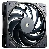 Cooler Master Mobius 120 OC Gehäuselüfter – Ringblatt-Design (PWM), Lüftergeschwindigkeitsschalter, Anti-Vibrationsdämpfer, zwei Kugellager, Metallmotornabe (max. 88,1 CFM, 4,75 mmH2O, 39,3 dBA)