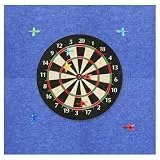 KEAGAN Dartboard-Wandschutz, Dartboard-Umrandung, Wandschutz aus Filz, Dartboard-Wandschutz, Selbstklebend, Gespleißte Wandumrandung, Dartboard-Rückseite, Filz-Wandfliesen, Korkplatte (Quadrat)