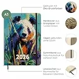 matabooks – A5 Kalender Samaya 2026 Farbe: Bamboo Green (DE/EN): Veganer Jahresplaner aus nachhaltigem Graspapier