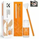 K&F Concept Sensor Reinigungsset mit 6pcs Mikrofaser Swabs 16mm für APS-C Format Kameras und 20ml Flüssig-Reiniger Reinigungs Kit für DSLR Kamera Objektive Filter