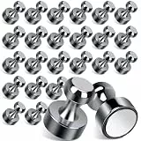 25 Stück Magnete, Helles Schwarz Starke Magnete für Magnettafel, Neodym Magnet e Extra Stark, Dekorative Mini Magnet e für Whiteboard, Kühlschrank, Büro-, Karten- und Küchendekoration