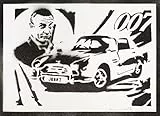 moreno-mata Echtes Handgemachtes Graffiti 007 Filme Aesthetic Poster & Kunstdrucke Bilder Sean Connery Plakat Handmade Deko Wandbilder Wohnzimmer Wanddeko Geschenke für Männer und Frauen