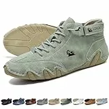 Handgefertigte hohe Wildlederstiefel – Outdoor Unisex Beck Shoes Explorer wasserdichte, leichte Chukka-Stiefel, rutschfeste, atmungsaktive Freizeit-Sneaker for Spaziergänge, Wandern, Camping und Fahre