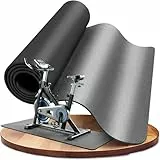 LILENO SPORTS Bodenschutzmatte Fitnessgerät 60x180 cm | 8 mm starke Fitnessgeräte Unterlage | Sportmatte und Fitnessmatte rutschfest | Ideal Schalldämmend für Crosstrainer, Laufband oder Home Gym
