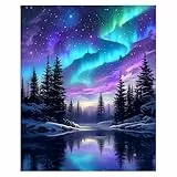 Kaieteur Malen nach Zahlen für Erwachsene, DIY Leinwand Ölgemälde Kit für Kinder mit Pinseln Acrylpigment Zeichnung Lackierung 40x50cm