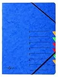 Pagna Ordnungsmappe Easy (Sammelmappe, 7 Fächer, 1-7) blau